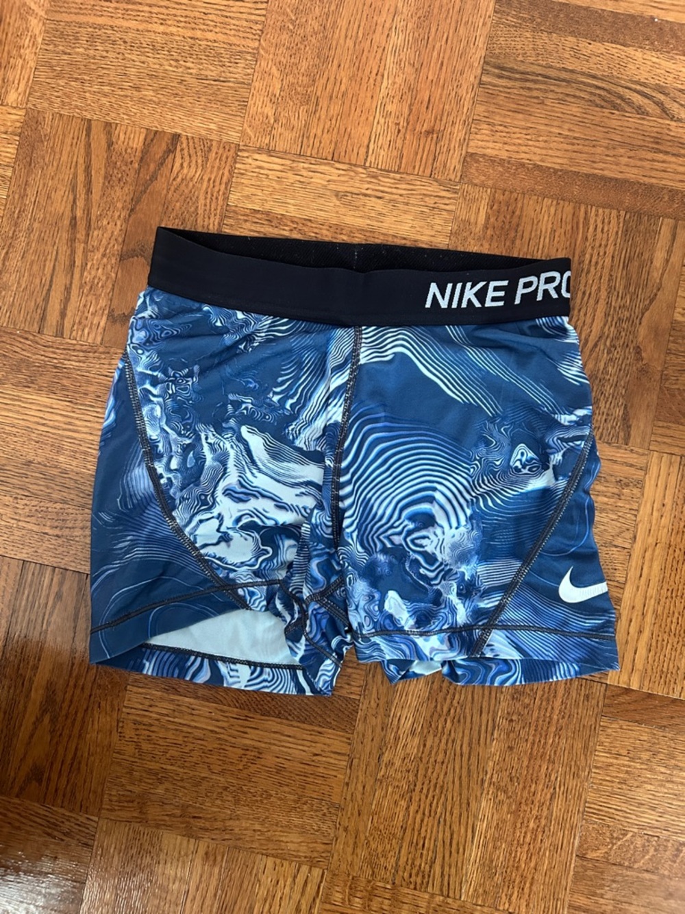 Nike Pro Blue Marble Shorts